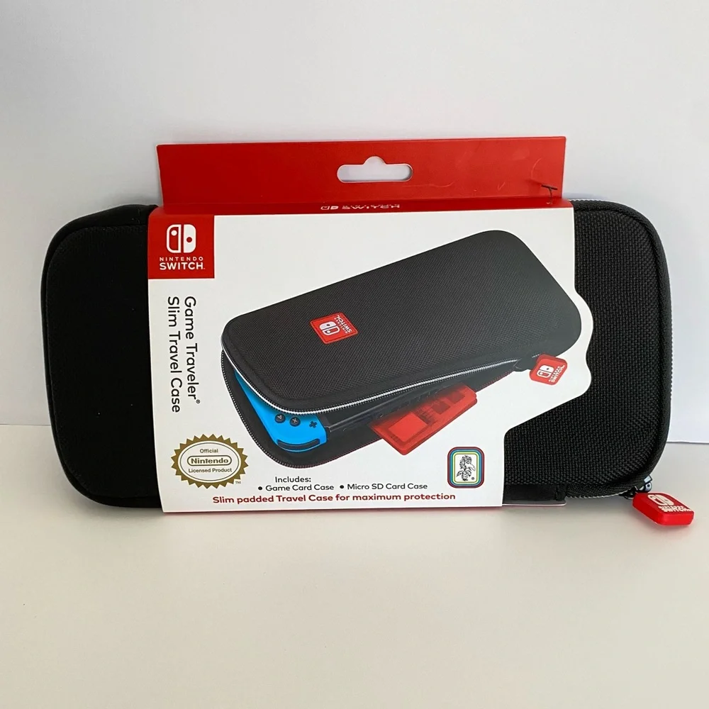 Nintendo Switch Black and Red Slim Travel Case